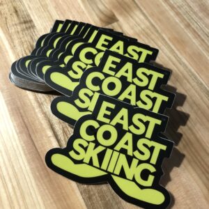 East Coast Skiing Sticker